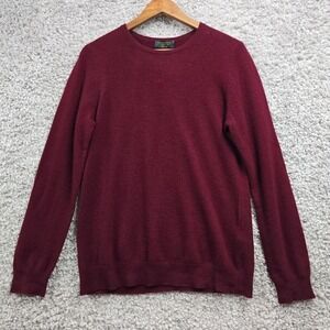 Charter Club Luxury Cashmere Sweater Womens‎ L Red Pullover Long Sleeve READ